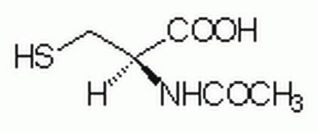 N-acetylo-L-cysteina Mucolytic agent and thiol-based antioxidant that has a protective effect against oxygen free radicals in early septic shock.