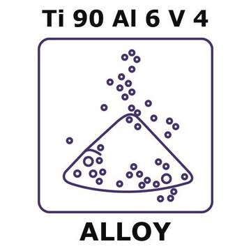 Titanium/Aluminum/Vanadium powder, Ti 90%/Al 6%/V 4%, max. particle size 200 micron, weight 200&#160;g, min. particle size 150 micron