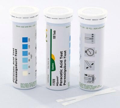 Peracetic Acid Test colorimetric, 20-160&#160;mg/L (peracetic acid), MQuant&#174;