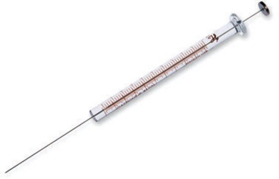 Hamilton&#174; chromatography syringe, standard injection model, volume × L 10&#160;&#956;L × 51&#160;mm, needle gauge 26s