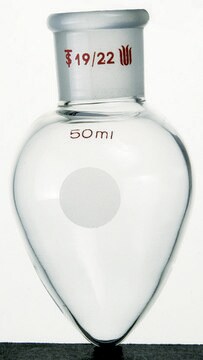 Synthware&#8482; pear shaped flask 100 mL, joint: ST/NS 14/20