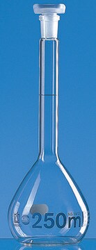 BRAND&#174; volumetric flask BLAUBRAND&#174; class A DE-M marking capacity 20&#160;mL, neck joint: ST/NS 12/21, polypropylene stopper