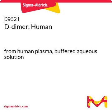 D-二聚体，人 from human plasma, buffered aqueous solution