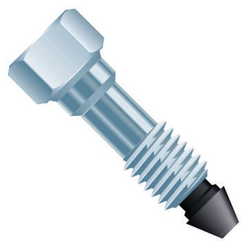 Upchurch VHP (Very High Pressure) Fittings VHP-325, for use with 1/16 inch (1.6mm) tubing, 10-32 thread, stainless steel