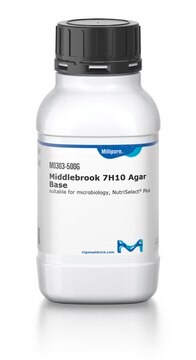 Middlebrook 7H10 琼脂基础 suitable for microbiology, NutriSelect&#174; Plus, for use in isolation and cultivation of Mycobacterium species