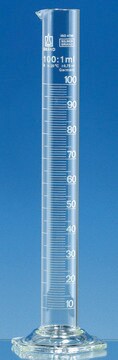 BRAND&#174; SILBERBRAND Class B glass measuring cylinders, tall form volume 1000&#160;mL