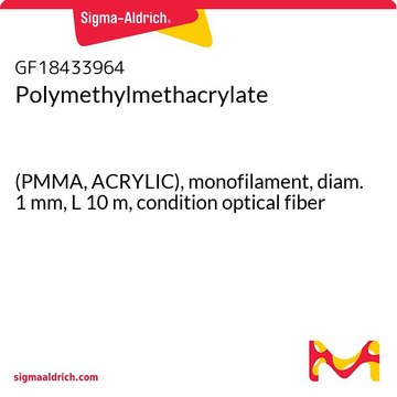 Polymethylmethacrylate (PMMA, ACRYLIC), monofilament, diam. 1&#160;mm, L 10&#160;m, condition optical fiber