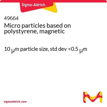 Mikropartikel auf Polystyrolbasis, magnetisch 10&#160;&#956;m particle size, std dev &lt;0.5&#160;&#956;m