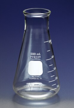 Pyrex&#174; wide-mouth Erlenmeyer flask capacity 500&#160;mL