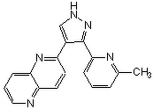 TGF-&#946; RI激酶抑制剂II TGF-&#946; RI Kinase Inhibitor II, CAS 446859-33-2, is a cell-permeable, potent, reversible, ATP-competitive inhibitor of TGF-&#946; R1 kinase (IC&#8325;&#8320; = 23 nM and 4 nM for ALK5 binding &amp; auto-phosphorylation).