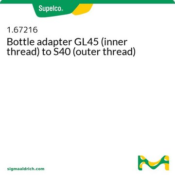 Bottle adapter GL45 (inner thread) to S40 (outer thread)