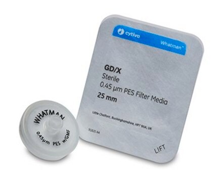 Whatman&#174; GD/X syringe filters cellulose acetate membrane, pore size 0.2&#160;&#956;m, diam. 25&#160;mm, sterile, pk of 50&#160;ea