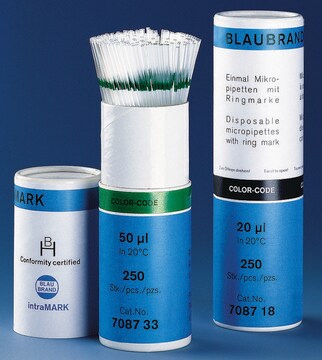 BRAND&#174;一次性BLAUBRAND&#174;微量移液管，intraMark tube capacity 10&#160;&#956;L, orange