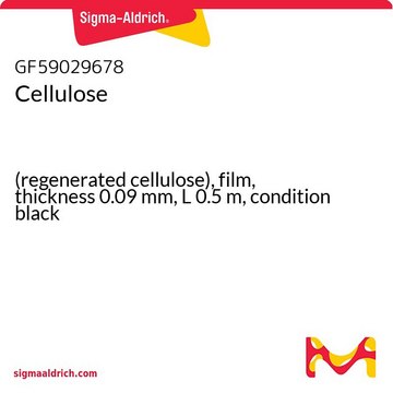 Cellulose (regenerated cellulose), film, thickness 0.09&#160;mm, L 0.5&#160;m, condition black