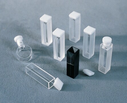 UV 石英キュベット Standard rectangular, chamber volume 3.5&#160;mL, PTFE stopper