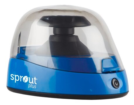 Sprout&#174; Plus Mini Centrifuge AC/DC input 100&#160;V / 240&#160;V, universal plug set, blue