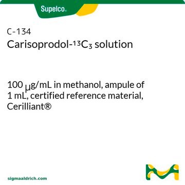 Carisoprodol-13C3 solution 100&#160;&#956;g/mL in methanol, ampule of 1&#160;mL, certified reference material, Cerilliant&#174;