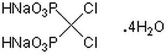 Clodronate, Disodium Salt A non-amino, chloro-containing bisphosphonate that acts as a potent inhibitor of osteoclast-mediated bone resorption.