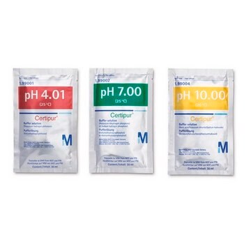 Pufferlösungen traceable to NIST, traceable to PTB, pH 4.01 (25&#160;°C, phthalate), pH 7.00 (25&#160;°C, phosphate), pH 10.00(borate), Certipur&#174;