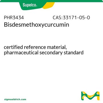 Bisdesmetoksykurkumina certified reference material, pharmaceutical secondary standard