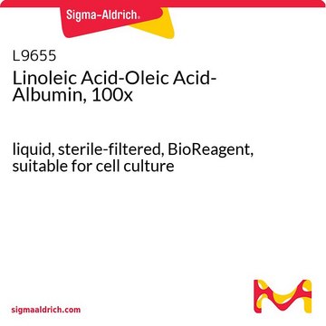 リノール酸-オレイン酸-アルブミン, 100倍 liquid, sterile-filtered, BioReagent, suitable for cell culture