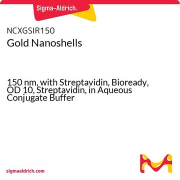 Gold Nanoshells 150&#160;nm, with Streptavidin, Bioready, OD 10, Streptavidin, in Aqueous Conjugate Buffer