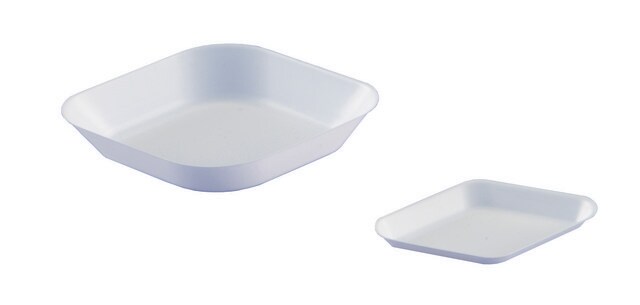 Diamond shaped weigh boats polystyrene, volume 5&#160;mL, white