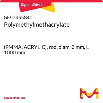 Polymethylmethacrylate (PMMA, ACRYLIC), rod, diam. 3&#160;mm, L 1000&#160;mm