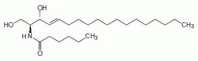 D-erytro-sfingozyna, N-heksanoil- Biologically active, cell-permeable, non-physiological ceramide analog.