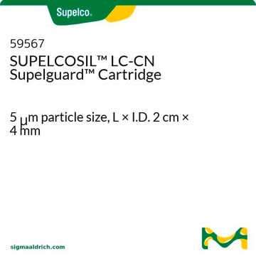 Cartouche SUPELCOSIL&#8482;&nbsp;LC-CN Supelguard 5&#160;&#956;m particle size, L × I.D. 2&#160;cm × 4&#160;mm