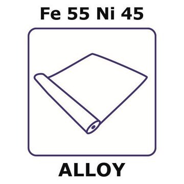 Iron-Nickel alloy, Fe55Ni45 foil, 5m coil, 0.1mm thickness