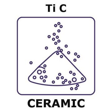 Titanium carbide powder, mean particle size (fsss) 3 micron, weight 50&#160;g, purity 98.5%