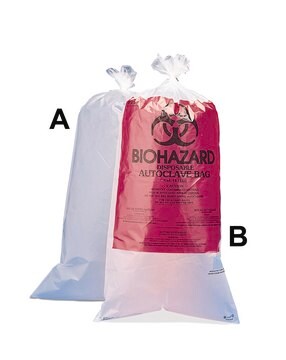 SP Bel-Art&#174; disposal bag width × H × thickness 24&#160;in. (610&#160;mm) × 30&#160;in. (760&#160;mm) × 0.04&#160;mm (1.5&#160;mil), pack of 100&#160;ea, translucent polypropylene