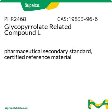 Glycopyrrolat-verwandte Verbindung L pharmaceutical secondary standard, certified reference material