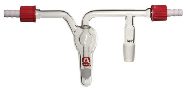 Aldrich&#174; in-line oil bubbler with SafetyBarb&#174; hose connectors joint: ST/NS 19/22