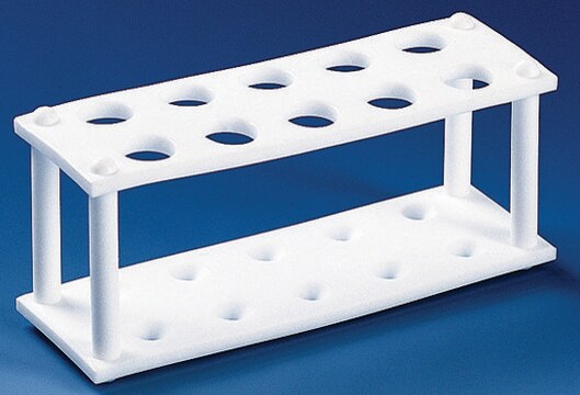 BRAND&#174; test tube rack PTFE, Holds 4 x 30 mm tubes