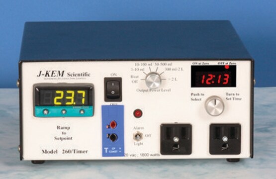 J-KEM&#174;高性能温度コントローラー Model 260/Timer, temperature -200-250&#160;°C