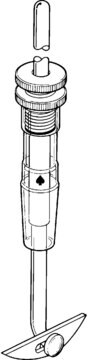 Ace Trubore&#174; PTFE stirrer assembly joint: ST/NS 24/40, for flask size, 250 &#8209; 500&#160;mL