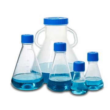 MTC&#8482; Bio BioFlask&#8482; Erlenmeyer Flask capacity 500&#160;mL, flat PETG bottom, cap, vented, sterile, pack of 12&#160;ea (individually wrapped)