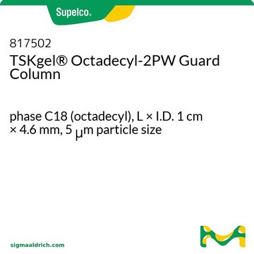 TSKgel&#174; Octadecyl-2PW Guard Column phase C18 (octadecyl), L × I.D. 1&#160;cm × 4.6&#160;mm, 5&#160;&#956;m particle size