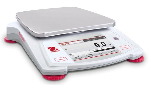 Ohaus&#174; Scout&#174; Portable Touchscreen Balance Model STX621, weighing capacity 620&#160;g, resolution: 0.1&#160;g, AC/DC input 230 V