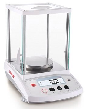 Ohaus&#174; PR Precision Balance Model PR423/E, weighing capacity 420&#160;g, resolution: 0.001&#160;g, AC/DC input 230 V, universal plug set