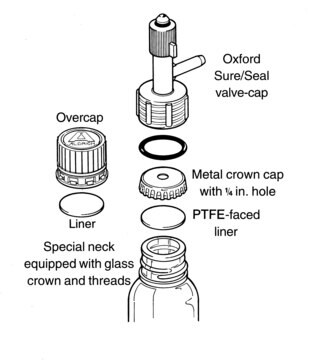 Oxford&#174; Sure/Seal&#8482; Aufbewahrungskolben-Ventildeckel pkg of 1&#160;ea