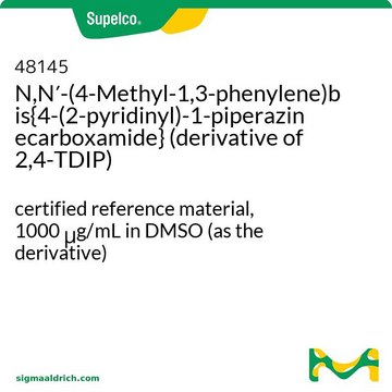 N,N′-(4-甲基-1,3-亚苯基)双{4-(2-吡啶基)-1-哌嗪甲酰胺}（2,4-TDIP 的衍生物） certified reference material, 1000&#160;&#956;g/mL in DMSO (as the derivative)