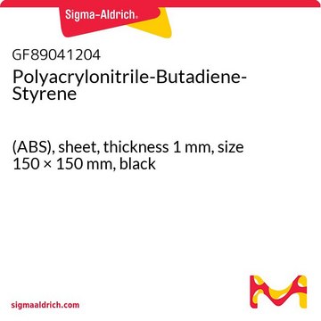 Polyacrylonitrile-Butadiene-Styrene (ABS), sheet, thickness 1&#160;mm, size 150 × 150&#160;mm, black