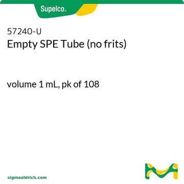 Empty SPE Tube (no frits) volume 1&#160;mL, pk of 108