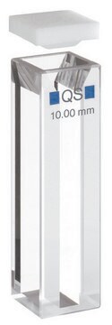 Hellma&#174; 半微量荧光比色皿 High Performance Quartz Glass, spectral range 200-2,500 nm, pathlength 10x4&#160;mm, chamber volume 1,400&#160;&#956;L