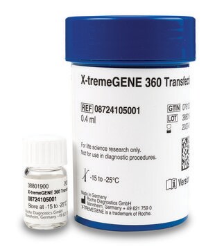 X-tremeGENE&#8482; 360 Transfektionsreagenz Universal polymer reagent for delivering DNA, siRNA, miRNA and CRISPR/RNP to many cell lines