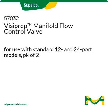 Visiprep&#8482;マニホールド流量調節バルブ for use with standard 12- and 24-port models, pk of 2