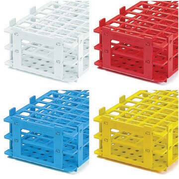 BRAND&#174; test tube racks, PP Holds 55 x 16 mm tubes, blue